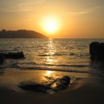 Foto: "Puesta de sol en la playa de Orzán" de Jerónimo Pérez