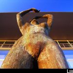 Foto: "Escultura a la entrada de Palexco" de Loreto  López Baltar