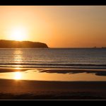 Foto: "Ocaso en la playa Grande de Miño" de Charo Parras Osado