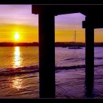 Foto: "Ocaso en la playa de Miño en febrero" de Charo Parras Osado