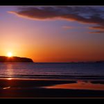 Foto: "Ocaso en la playa de Miño en junio" de Charo Parras Osado