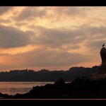 Foto: "Ocaso en la ría de Pontedeume junto a la Virgen del Carmen" de Charo Parras Osado