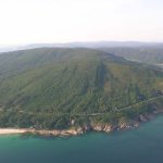 Foto: "Vista aérea de la Costa y Playa Talón en Fisterra" de Sergio Díaz