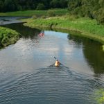 Foto: "Practicando piragüismo en el río Tambre en Brión" de Elisa Framil