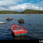 Foto: "Barcas frente a Cortegada" de Loreto  López Baltar