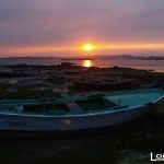 Foto: "Puesta de sol en la Playa del Terrón en Vilanova de Arousa" de Loreto  López Baltar